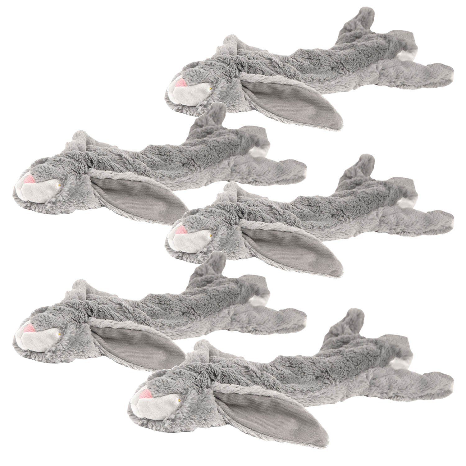Jeffers Thinnies Unstuffed Plush Dog Toys, 21"L
